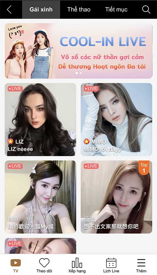 Cool in live giao lưu với hotgirl